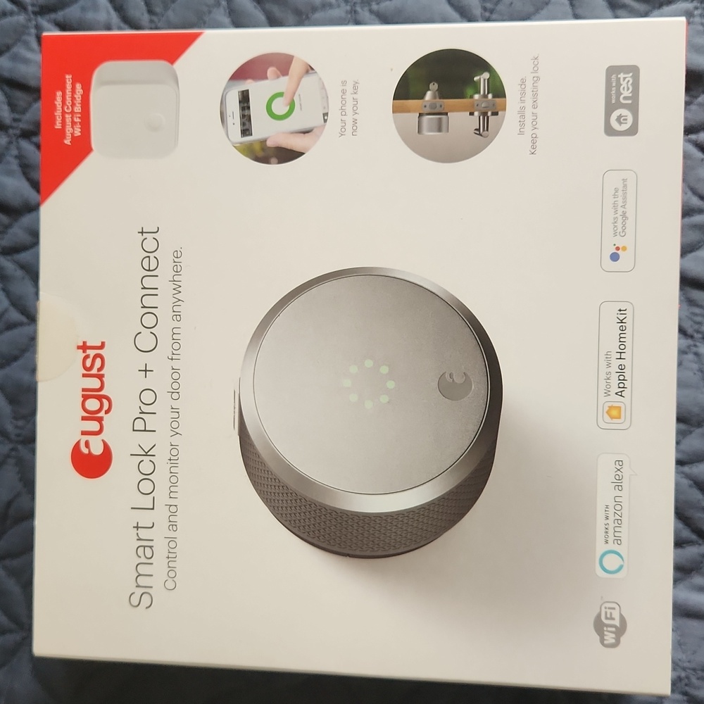 August Lock Pro + Connect (silver) Smart Door lock